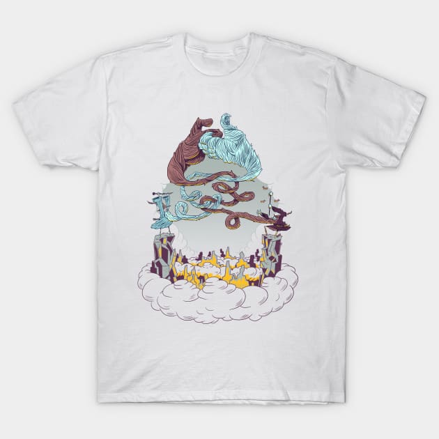 Wizard's Duel T-Shirt by Made With Awesome